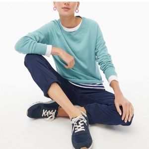 J.Crew Factory Cotton Cashmere Raglan Crewneck Sweater NWT